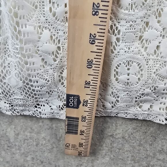 Rue21 Small Cream Lace Overlay Dress With Thin Straps - Picture 7 of 8